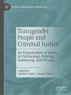 cover image of Transgender People and Criminal Justice